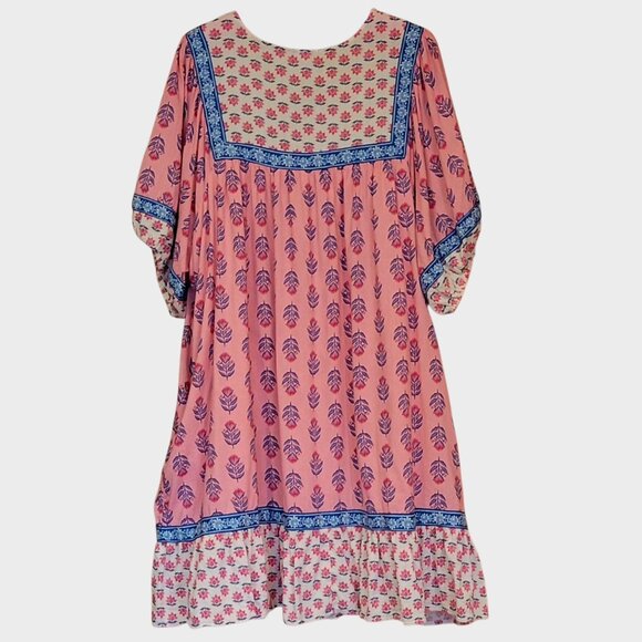 Old Navy Plus Size Peasant Babydoll Swing Dress with Puff Sleeves and Pockets - Picture 4 of 13